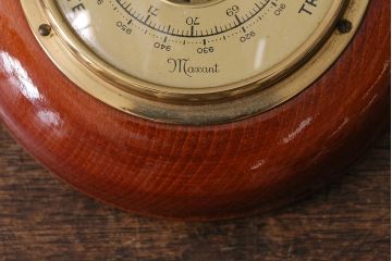 ヴィンテージ雑貨　木製　ビンテージスタイルにぴったりなフランス製の気圧計(バロメーター、ディスプレイ雑貨)(R-041426)