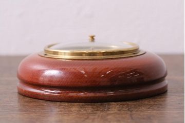 ヴィンテージ雑貨　木製　ビンテージスタイルにぴったりなフランス製の気圧計(バロメーター、ディスプレイ雑貨)(R-041426)