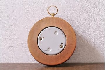 ヴィンテージ雑貨　木製　ビンテージスタイルにぴったりなフランス製の気圧計(バロメーター、ディスプレイ雑貨)(R-041426)