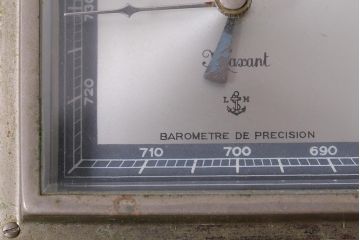 ヴィンテージ雑貨　木製　フランスビンテージの置き型バロメーター(気圧計、温度計、ディスプレイ雑貨)(R-041427)