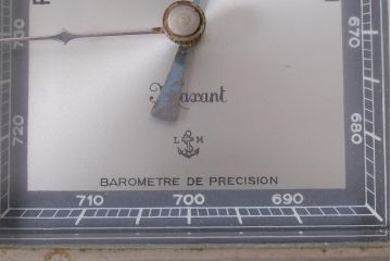 ヴィンテージ雑貨　木製　フランスビンテージの置き型バロメーター(気圧計、温度計、ディスプレイ雑貨)(R-041427)