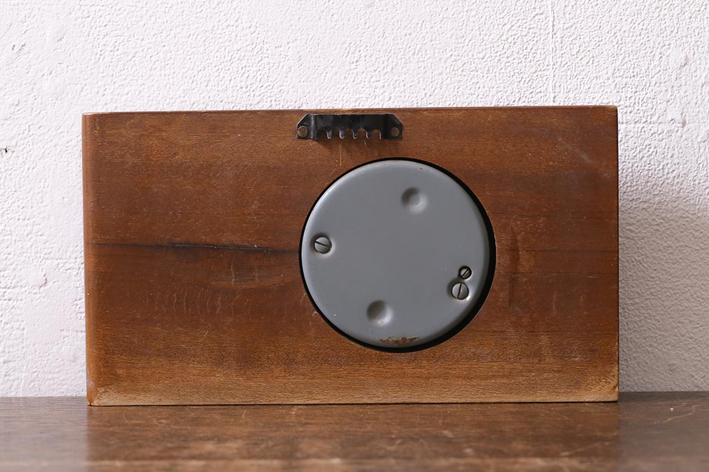 ヴィンテージ雑貨　木製　フランスビンテージの置き型バロメーター(気圧計、温度計、ディスプレイ雑貨)(R-041427)