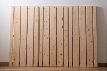 アンティーク家具　フランスアンティーク　オーク材　上品なレリーフが目を引くベッドフレーム(R-041436)
