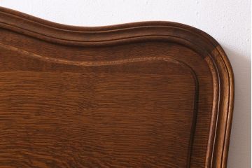 アンティーク家具　フランスアンティーク　オーク材　曲線のシルエットが優雅なベッドフレーム(R-041437)