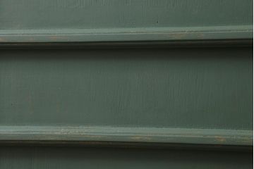 アンティーク建具　大正～昭和初期　ペイント　幅狭　グリーンカラーがおしゃれな舞良戸2枚セット　(R-041439)