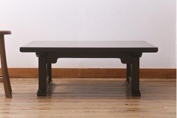 ビンテージ家具　松本民芸家具　上品な和の雰囲気が魅力の座卓(ローテーブル、座机、ヴィンテージ)(R-041443)