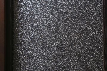 アンティーク建具　昭和初期　ダイヤガラス・すりガラス入り　凝ったデザインの組子がお洒落なガラス戸4枚セット(窓、書院戸、引き戸)(R-041447)