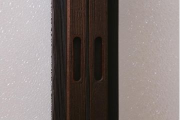 アンティーク建具　昭和初期　ダイヤガラス・すりガラス入り　凝ったデザインの組子がお洒落なガラス戸4枚セット(窓、書院戸、引き戸)(R-041447)