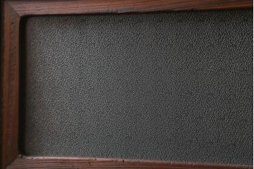 アンティーク建具　古建具リメイク　レトロガラス入り　格子戸をリメイクしたパーテーション(衝立、つい立て、仕切り)(R-041448)