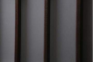 アンティーク建具　昭和初期　モールガラス・すりガラス入り　落ち着いた雰囲気のレトロなガラス戸4枚セット(引き戸)(R-041453)