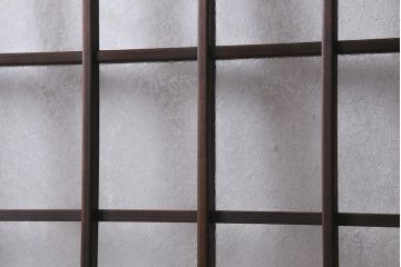 アンティーク建具　和製アンティーク　昭和初期　結霜ガラス　上手物!　凛とした佇まいが魅力的なガラス戸4枚セット(引き戸、建具)(R-041454)