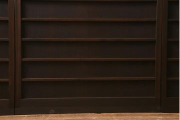 アンティーク建具　和製アンティーク　昭和初期　結霜ガラス　上手物!　凛とした佇まいが魅力的なガラス戸4枚セット(引き戸、建具)(R-041454)