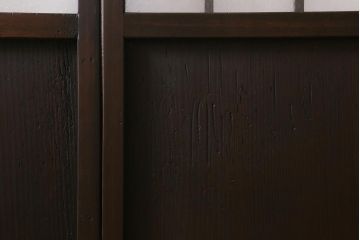アンティーク建具　和製アンティーク　昭和初期　結霜ガラス　上手物!　凛とした佇まいが魅力的なガラス戸4枚セット(引き戸、建具)(R-041454)