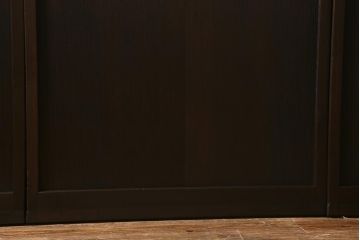 アンティーク建具　和製アンティーク　昭和初期　結霜ガラス　上手物!　凛とした佇まいが魅力的なガラス戸4枚セット(引き戸、建具)(R-041454)