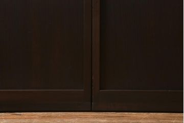 アンティーク建具　和製アンティーク　昭和初期　結霜ガラス　上手物!　凛とした佇まいが魅力的なガラス戸4枚セット(引き戸、建具)(R-041454)