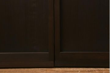 アンティーク建具　和製アンティーク　昭和初期　結霜ガラス　上手物!　凛とした佇まいが魅力的なガラス戸4枚セット(引き戸、建具)(R-041454)