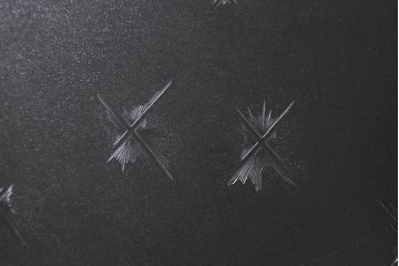 和製アンティーク建具　昭和中期　ペイント　やさしい色合いの木製ドア(扉、開き戸、建具)(R-041455)