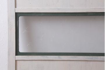 和製アンティーク建具　昭和中期　ペイント　やさしい色合いの木製ドア(扉、開き戸、建具)(R-041455)