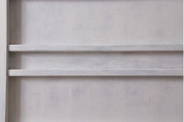 和製アンティーク建具　昭和中期　ペイント　やさしい色合いの木製ドア(扉、開き戸、建具)(R-041455)