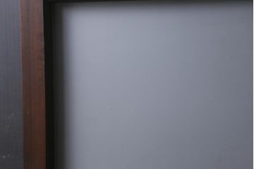 アンティーク建具　和製アンティーク　昭和初期　すりガラス・当店オリジナルガラス　変わり花菱模様のガラスがレトロなガラス戸2枚セット(引き戸、建具)(R-041456)