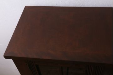 中古　松本民芸家具　お洒落な空間づくりに活躍するクラシックなワインボード(ワインラック、キャビネット)(定価約55万円)(R-041460)