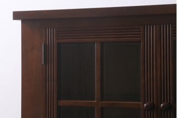 中古　松本民芸家具　お洒落な空間づくりに活躍するクラシックなワインボード(ワインラック、キャビネット)(定価約55万円)(R-041460)