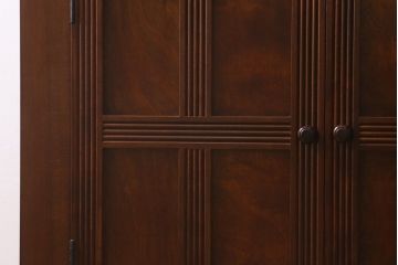 中古　松本民芸家具　お洒落な空間づくりに活躍するクラシックなワインボード(ワインラック、キャビネット)(定価約55万円)(R-041460)