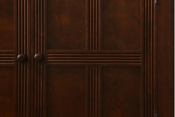 中古　松本民芸家具　お洒落な空間づくりに活躍するクラシックなワインボード(ワインラック、キャビネット)(定価約55万円)(R-041460)