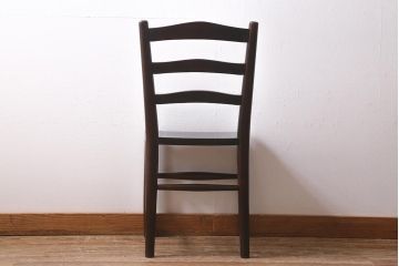 中古　松本民芸家具　品のある佇まいが魅力的なラダーバックチェア(ダイニングチェア、椅子)(R-041462)