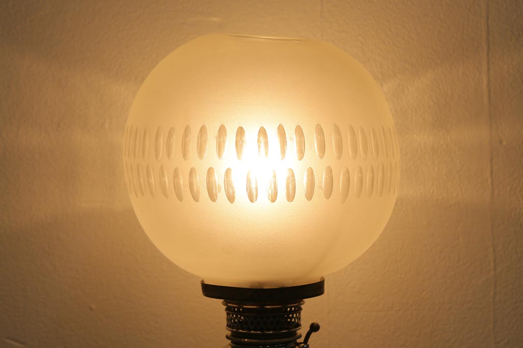 アメリカ製　The New Rochester Jr.　オイルランプをリメイクしたクラシカルなテーブルランプ(スタンドライト、卓上照明)(R-041467)