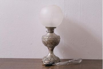 アメリカ製　The New Rochester Jr.　オイルランプをリメイクしたクラシカルなテーブルランプ(スタンドライト、卓上照明)(R-041467)