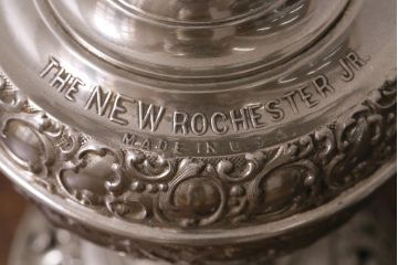 アメリカ製　The New Rochester Jr.　オイルランプをリメイクしたクラシカルなテーブルランプ(スタンドライト、卓上照明)(R-041467)