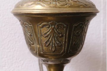 アンティーク照明　フランスアンティーク　オイルランプをリメイクしたテーブルランプ(スタンドライト、卓上照明)(R-041468)