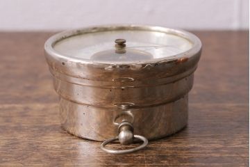 アンティーク雑貨　フランスアンティーク　シンプルさが格好いい気圧計(バロメーター、ディスプレイ雑貨)(R-041472)