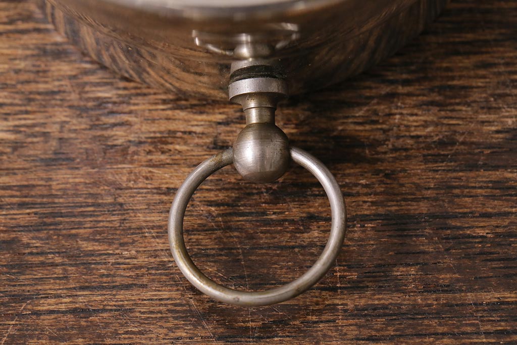 アンティーク雑貨　フランスアンティーク　シンプルさが格好いい気圧計(バロメーター、ディスプレイ雑貨)(R-041472)