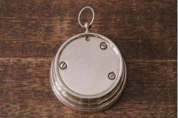 アンティーク雑貨　フランスアンティーク　シンプルさが格好いい気圧計(バロメーター、ディスプレイ雑貨)(R-041472)