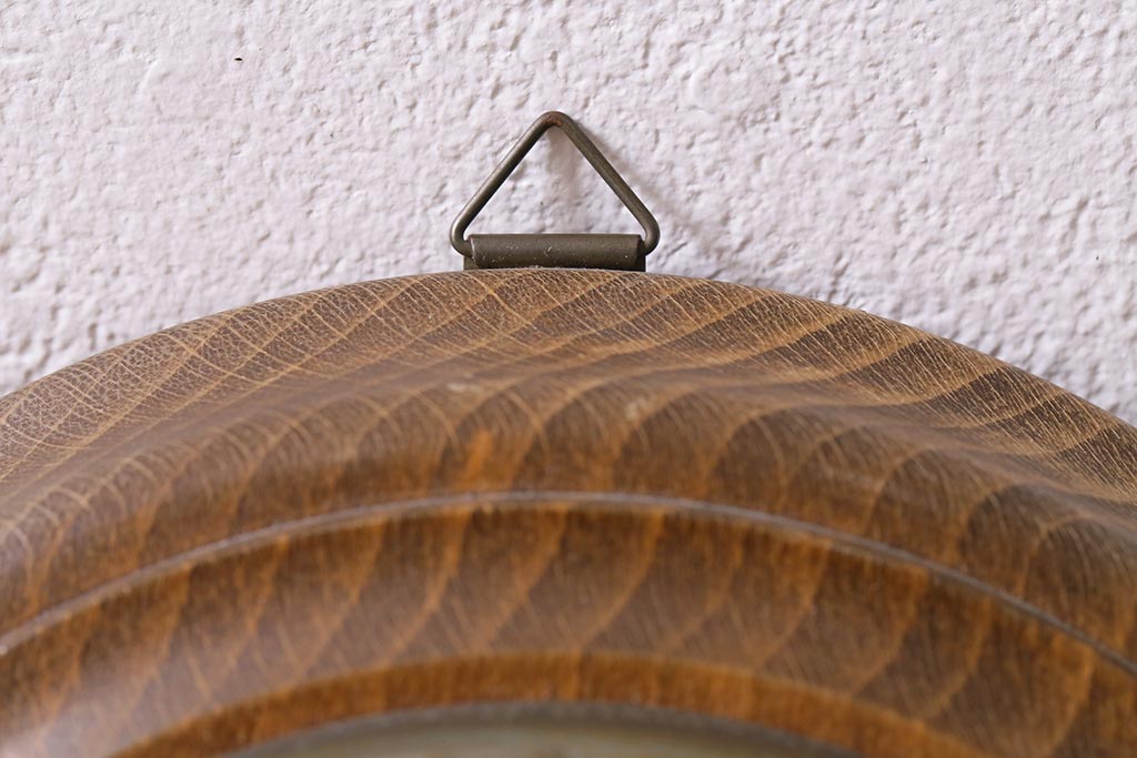 ヴィンテージ雑貨　木製　ビンテージスタイルにぴったりなフランス製の気圧計(バロメーター、ディスプレイ雑貨)(R-041473)