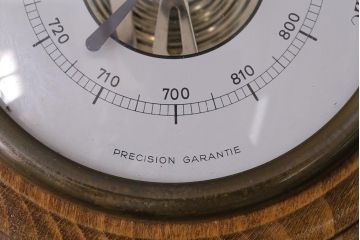 ヴィンテージ雑貨　木製　ビンテージスタイルにぴったりなフランス製の気圧計(バロメーター、ディスプレイ雑貨)(R-041473)