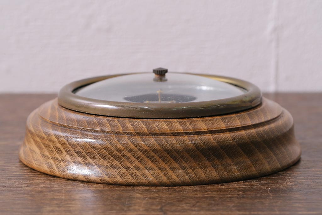 ヴィンテージ雑貨　木製　ビンテージスタイルにぴったりなフランス製の気圧計(バロメーター、ディスプレイ雑貨)(R-041473)