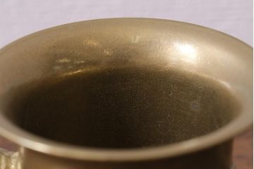 ヴィンテージ雑貨　フランスビンテージ　青銅製のスパイスマッシャー(すり鉢、すりこぎ)(R-041474)