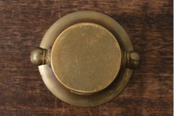 ヴィンテージ雑貨　フランスビンテージ　青銅製のスパイスマッシャー(すり鉢、すりこぎ)(R-041474)