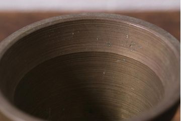 ヴィンテージ雑貨　フランスビンテージ　青銅製のスパイスマッシャー(すり鉢、すりこぎ)(R-041475)