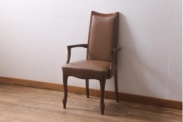 ビンテージ家具　maruni(マルニ木工)　マキシマムシリーズ　ベルサイユM　ダイニングチェア(アームチェア、椅子)(R-041480)