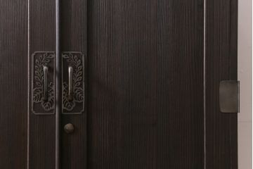 アンティーク家具　昭和中期　総桐材　衣装盆付き　調湿性と気密性に優れた桐箪笥(重ね箪笥、和タンス、衣装箪笥、桐たんす)(R-041533)