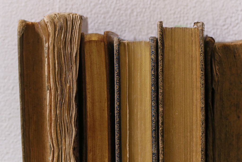 アンティーク雑貨　Missel フランスアンティークの洋書6冊セット(古書、聖書、本)(R-041535)