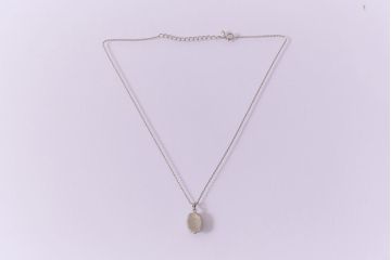 ヴィンテージ雑貨　ヨーロッパ　デルフト磁器　風車が描かれたビンテージのネックレス(ペンダント、アクセサリー)(R-041545)