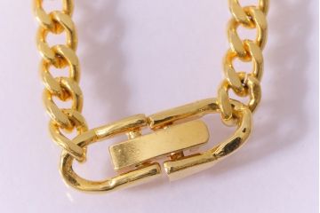中古　フランス　LIMOGES CASTEL(リモージュキャッスル)　磁器製のアクセサリー3点(ネックレス、ブレスレット、イヤリング)(R-041547)