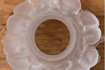 ヴィンテージ照明　フランスビンテージ　青銅　花型シェードのウォールランプ(壁付け照明、壁掛け照明)(R-041551)