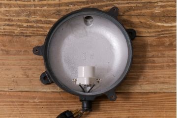 ヴィンテージ雑貨　フランスビンテージ　インダストリアルなカプセルランプ(ウォールランプ、壁付け、壁掛け照明)(R-041553)