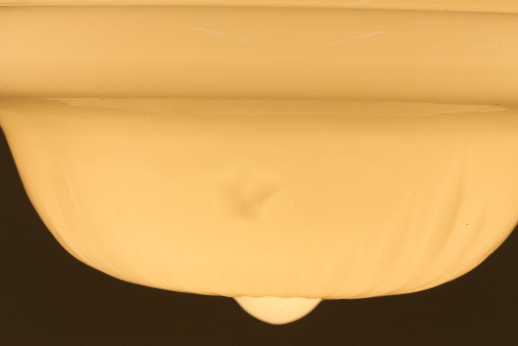 アンティーク照明　エンボスがおしゃれなペンダントライト(吊り下げ照明、天井照明)(R-041554)